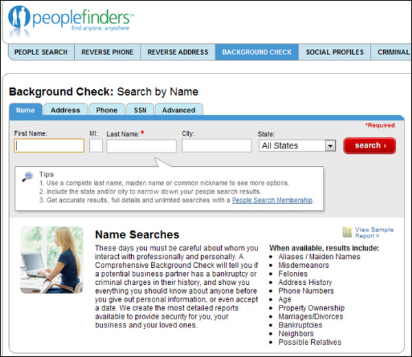 background check companies. peoplefinders ackground check